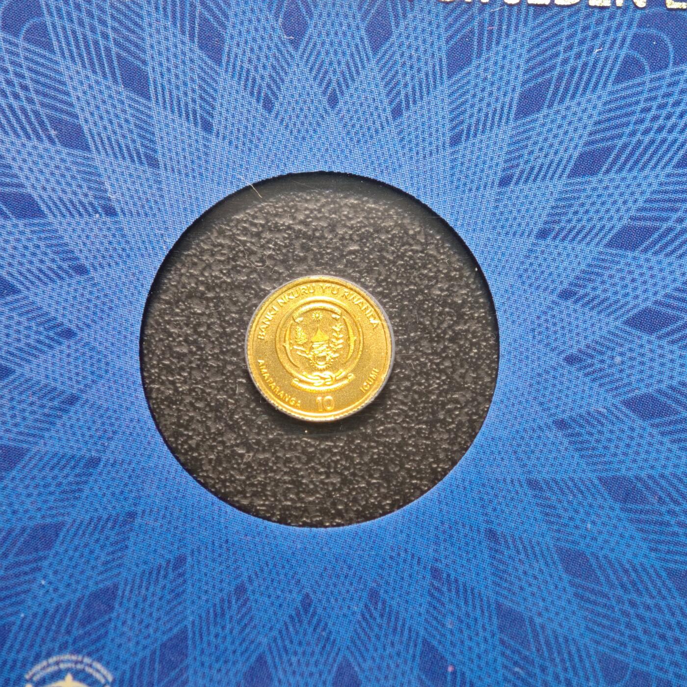 【德藏】世界币章拍卖第137期（拍品征集中~欢迎藏友联系） 2020年 卢旺达1/200盎司金币 999金 原封卡装