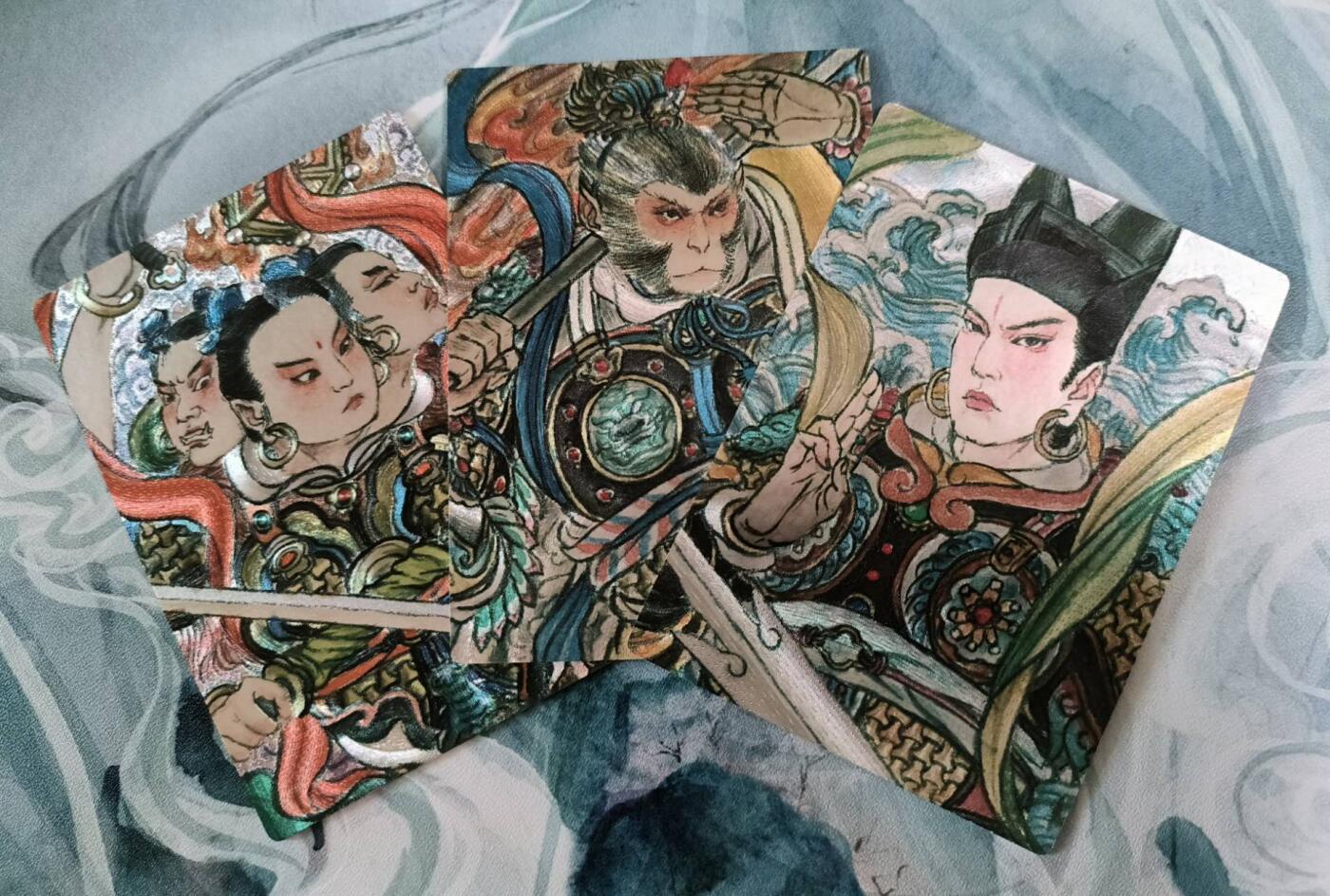 龙虎卡牌第四五场 （无佣金，满120包邮，欢迎送拍） 粗闪3张全 山衡一述 天庭反骨仔三人组一套