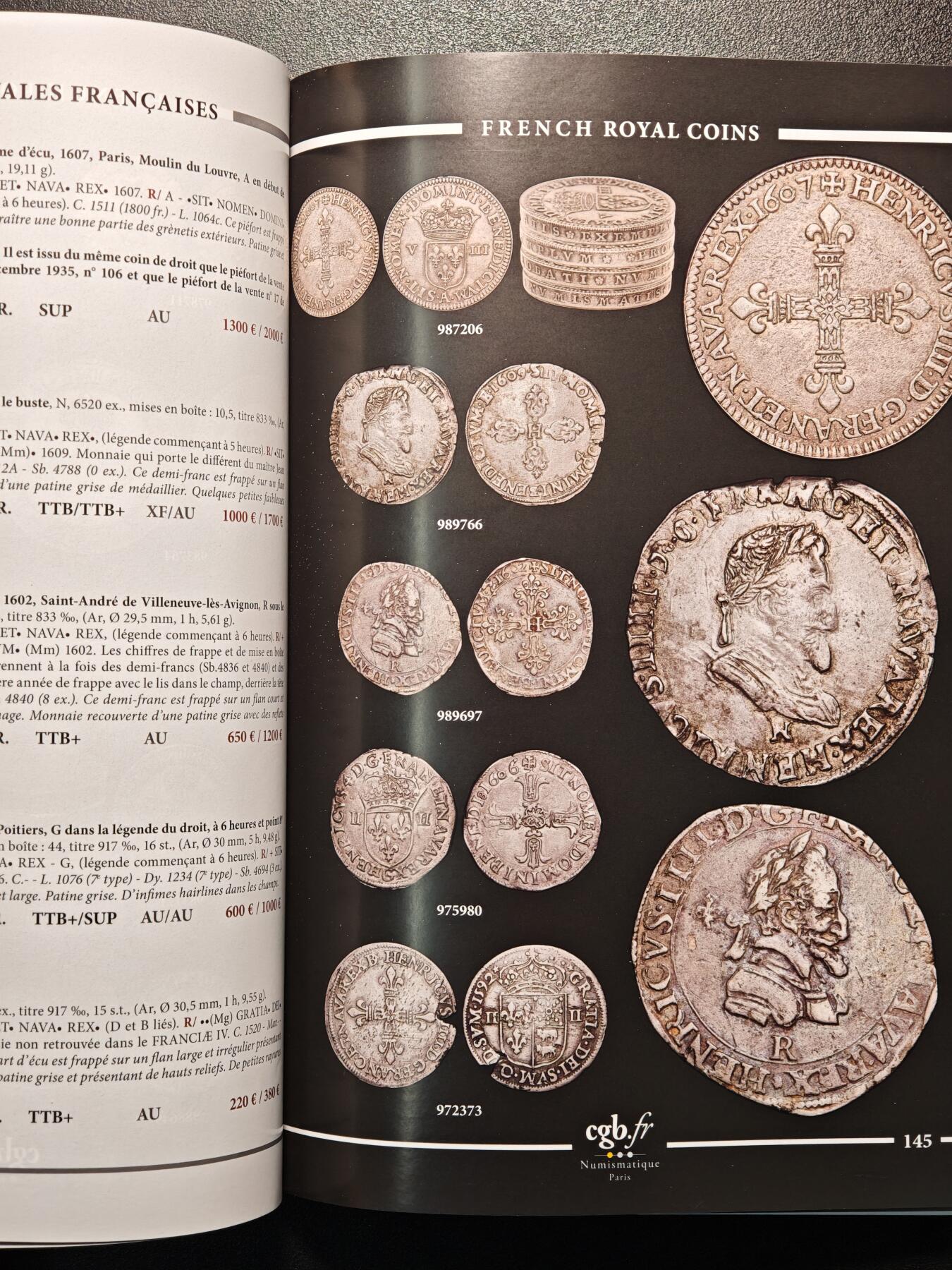 【德藏】世界币章拍卖第137期（拍品征集中~欢迎藏友联系） 97新 2025年 cgb.fr拍卖目录 全彩铜板纸印刷 全书约286页