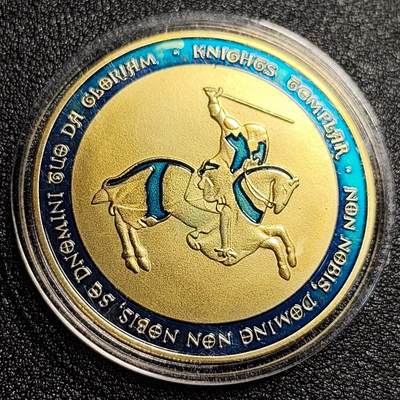 泉币菌-第48场-散币捡漏场 - 马剑圣殿骑士 纪念章 直径约40mm 