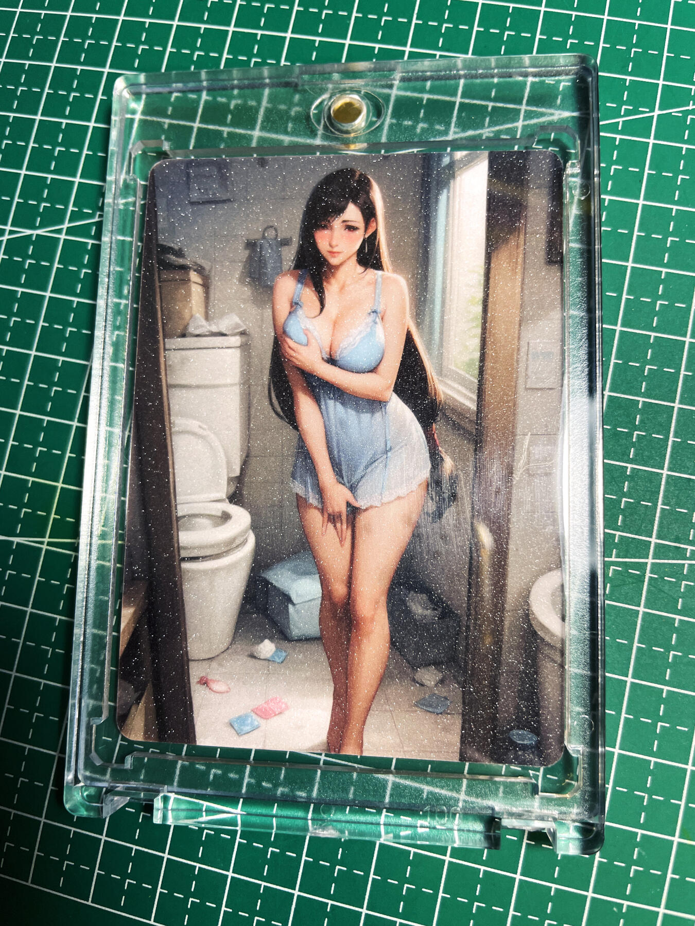 显眼宝22期 颜值精选·真 【带卡砖】卫生间 tifa 双面2造型   1张 盐晶闪工艺 63*88