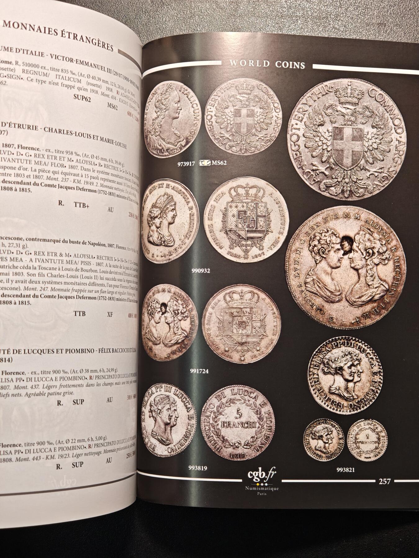 【德藏】世界币章拍卖第137期（拍品征集中~欢迎藏友联系） 97新 2025年 cgb.fr拍卖目录 全彩铜板纸印刷 全书约286页