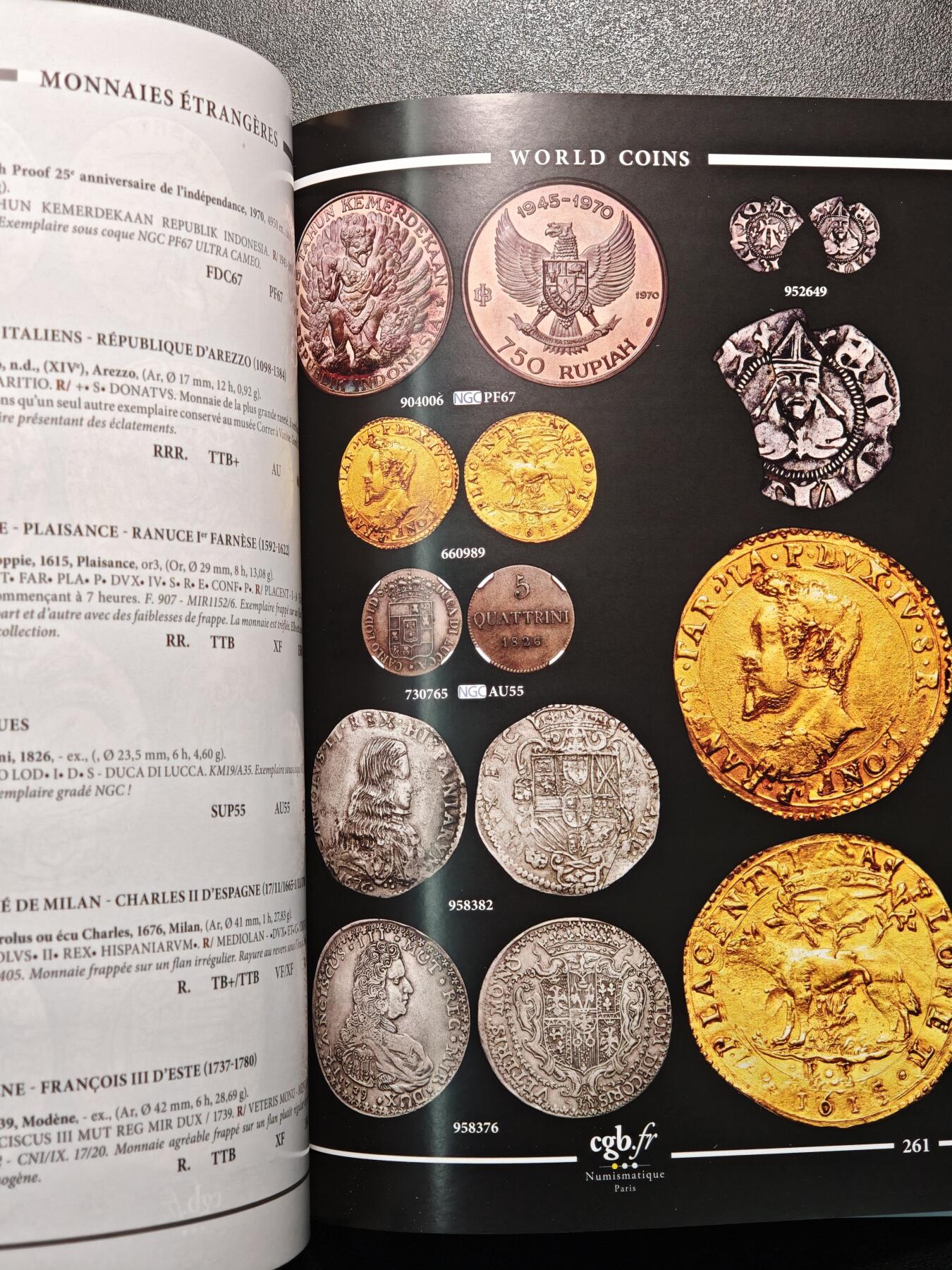 【德藏】世界币章拍卖第137期（拍品征集中~欢迎藏友联系） 97新 2024年 cgb.fr拍卖目录 全彩铜板纸印刷 全书约282页