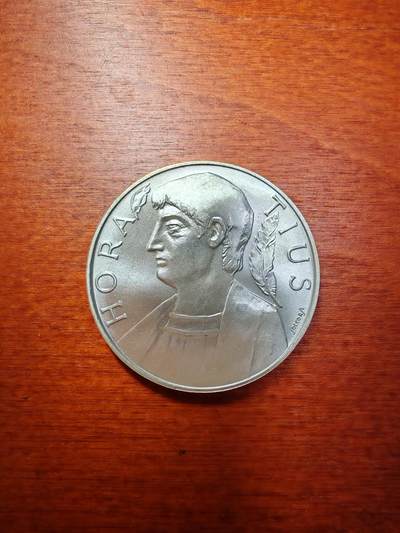 长老汇蛇年精选第二十场拍卖 1993意大利诗人贺拉斯逝世2000年500里拉银币