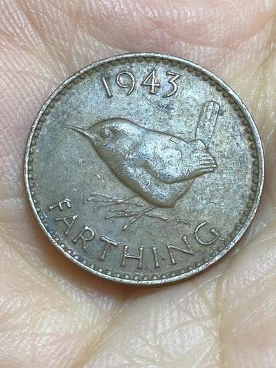 2025年第六十四场(总第九十场）外国好品散币(免佣金) - 英国🇬🇧1943年1法新(乔治六世第一版，印度皇帝加字版)