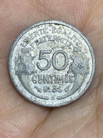 2025年第六十四场(总第九十场）外国好品散币(免佣金) - 法国🇫🇷1946年50分(B标，博蒙莱罗热造)