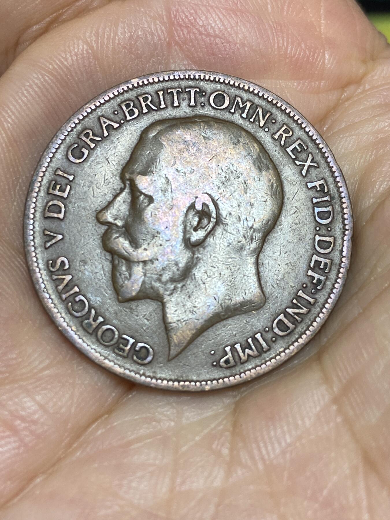 2025年第六十四场(总第九十场）外国好品散币(免佣金) 英国🇬🇧1920年1便士(乔治五世时期，第一版)