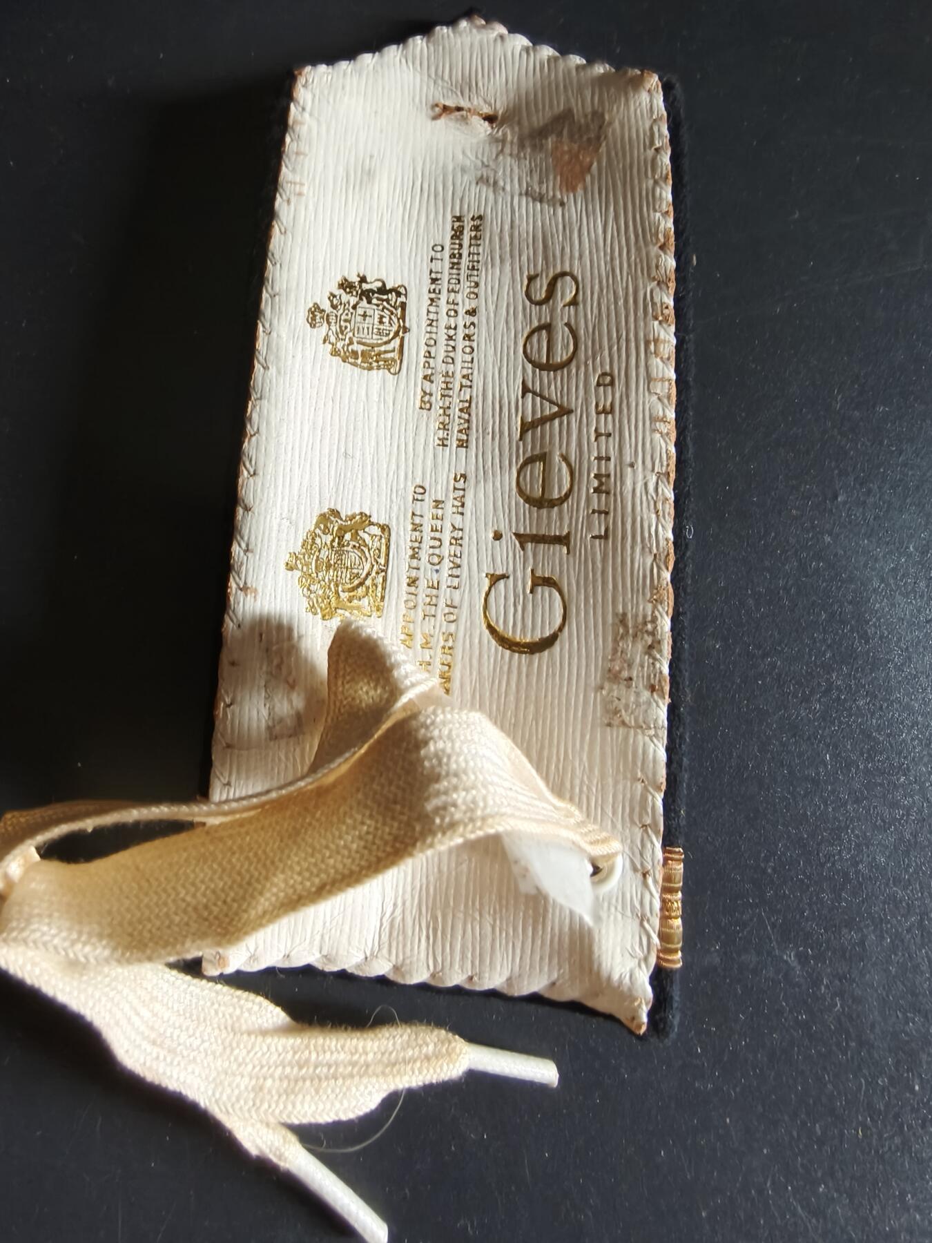 老王徽章第134期 英国皇家海军中尉肩章   Gieves制造   一战时期
