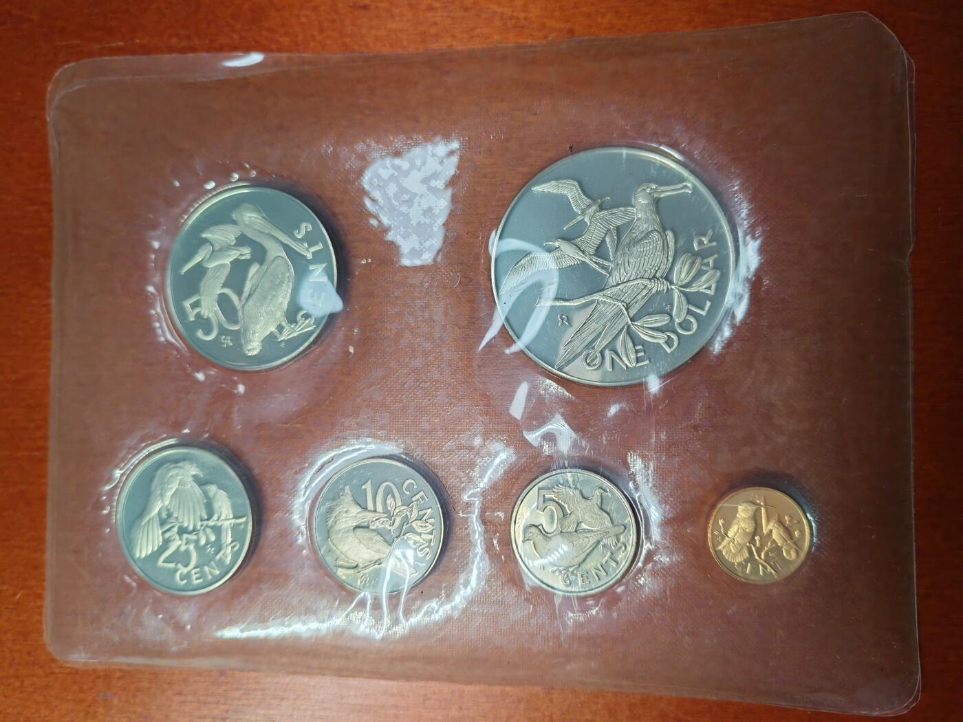 长老汇蛇年精选第二十场拍卖 1974英属维尔京群岛6枚精制套币，盒证全，含1元银币1枚