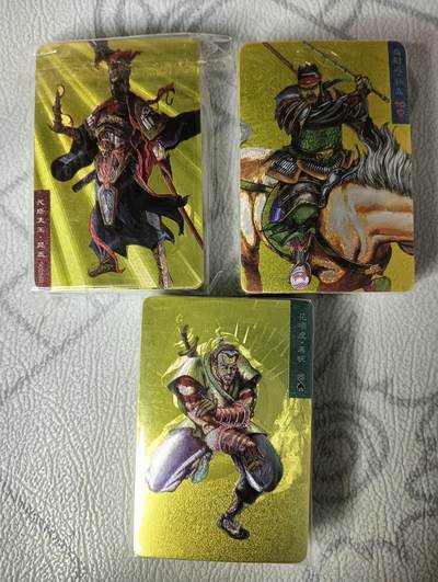 花开卡拍第30期（7月13号周日截拍，品控勿拍!!!拍品不寄存，运费5元，自制卡难免瑕疵，可能存在轻微撞角爆边等出厂瑕疵，品控介意勿拍！） - 粗闪卡道金背水浒108将➕6大恶人➕晁盖115张