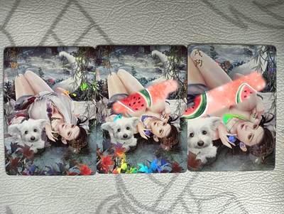 花开卡拍第30期（7月13号周日截拍，品控勿拍!!!拍品不寄存，运费5元，自制卡难免瑕疵，可能存在轻微撞角爆边等出厂瑕疵，品控介意勿拍！） - 燎原卡牌十二生肖，戌狗，三张，工艺金彩