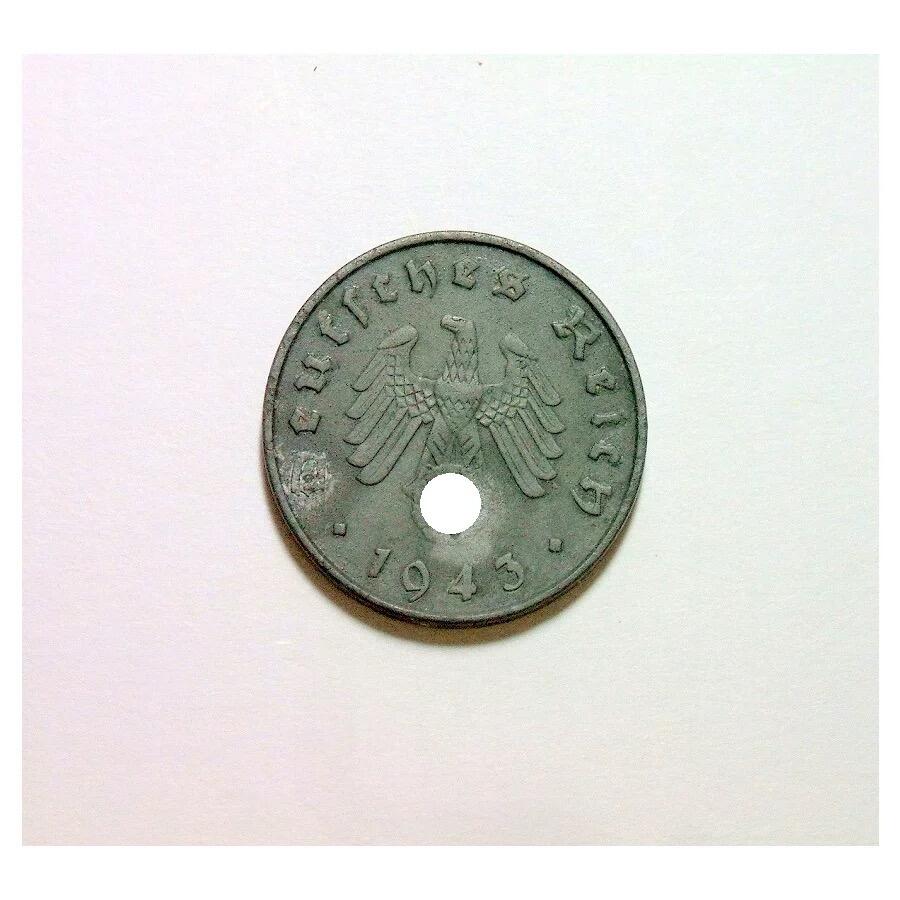 特年 德国第三帝国1943年E版10芬尼 爽品