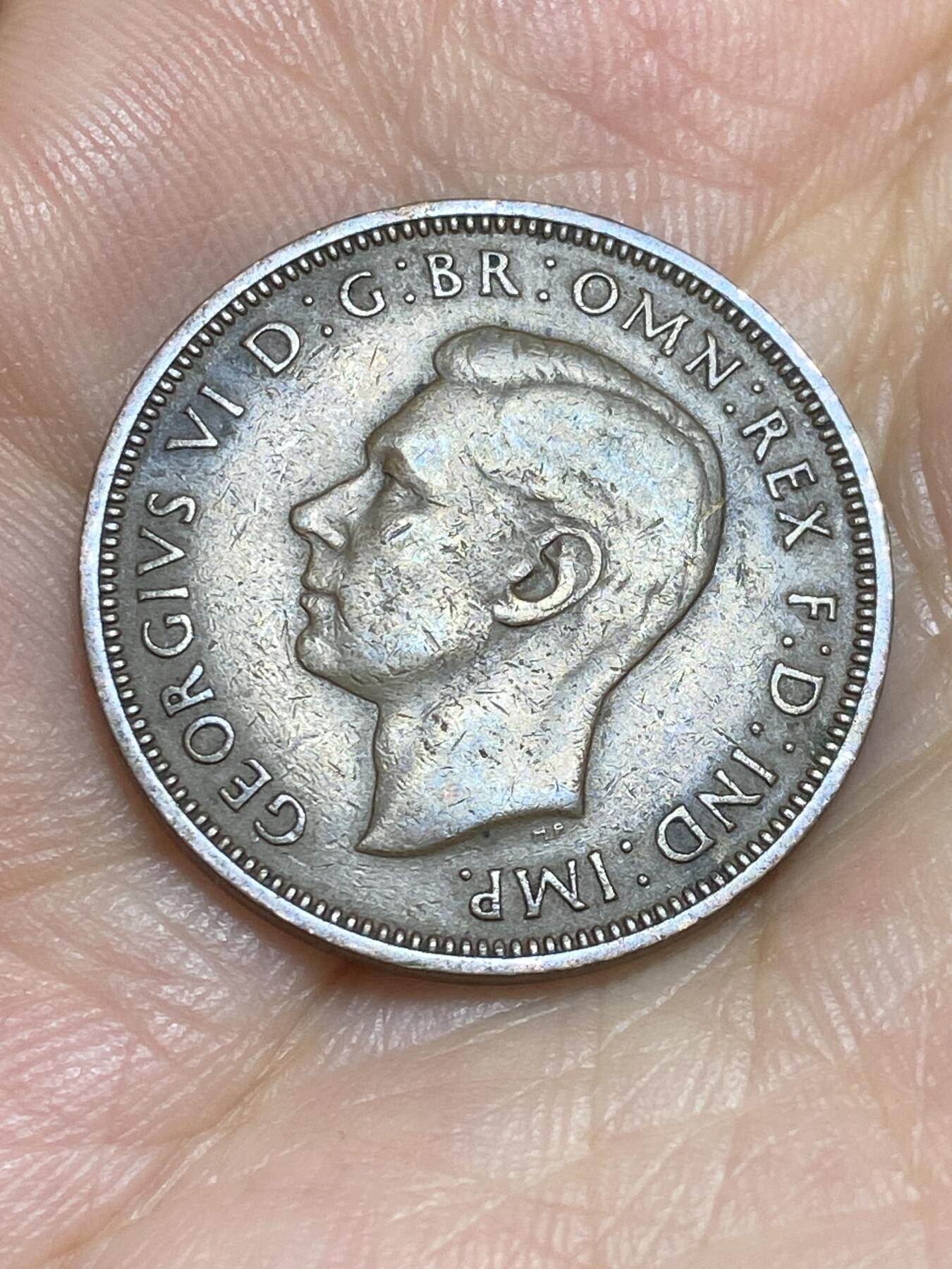 2025年第六十四场(总第九十场）外国好品散币(免佣金) 英国🇬🇧1942年半便士(乔治六世第一版，印度皇帝加字版)