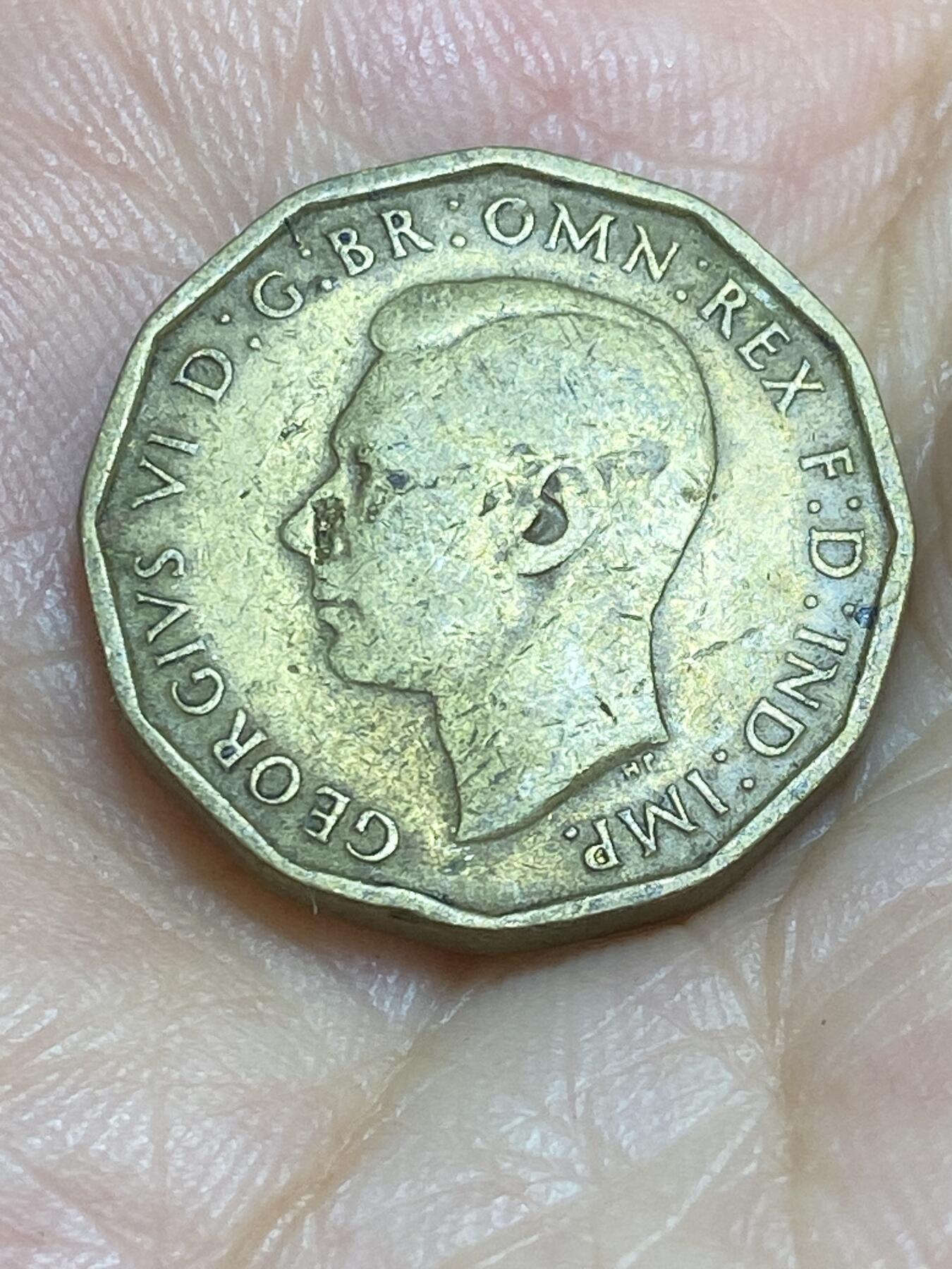 2025年第六十四场(总第九十场）外国好品散币(免佣金) 英国🇬🇧1942年3便士(乔治六世第一版，印度皇帝加字版)