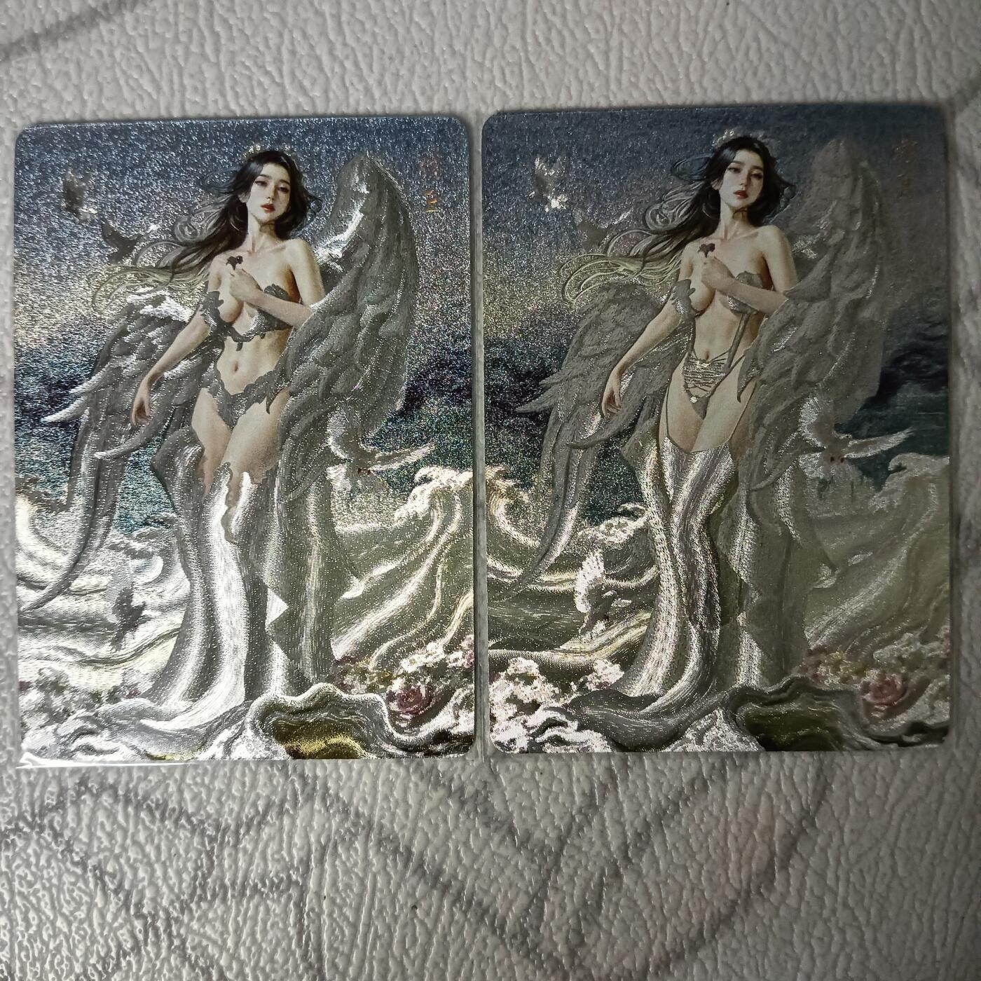 花开卡拍第30期（7月13号周日截拍，品控勿拍!!!拍品不寄存，运费5元，自制卡难免瑕疵，可能存在轻微撞角爆边等出厂瑕疵，品控介意勿拍！） 燎原 妖姬传 精卫双服饰 粗闪