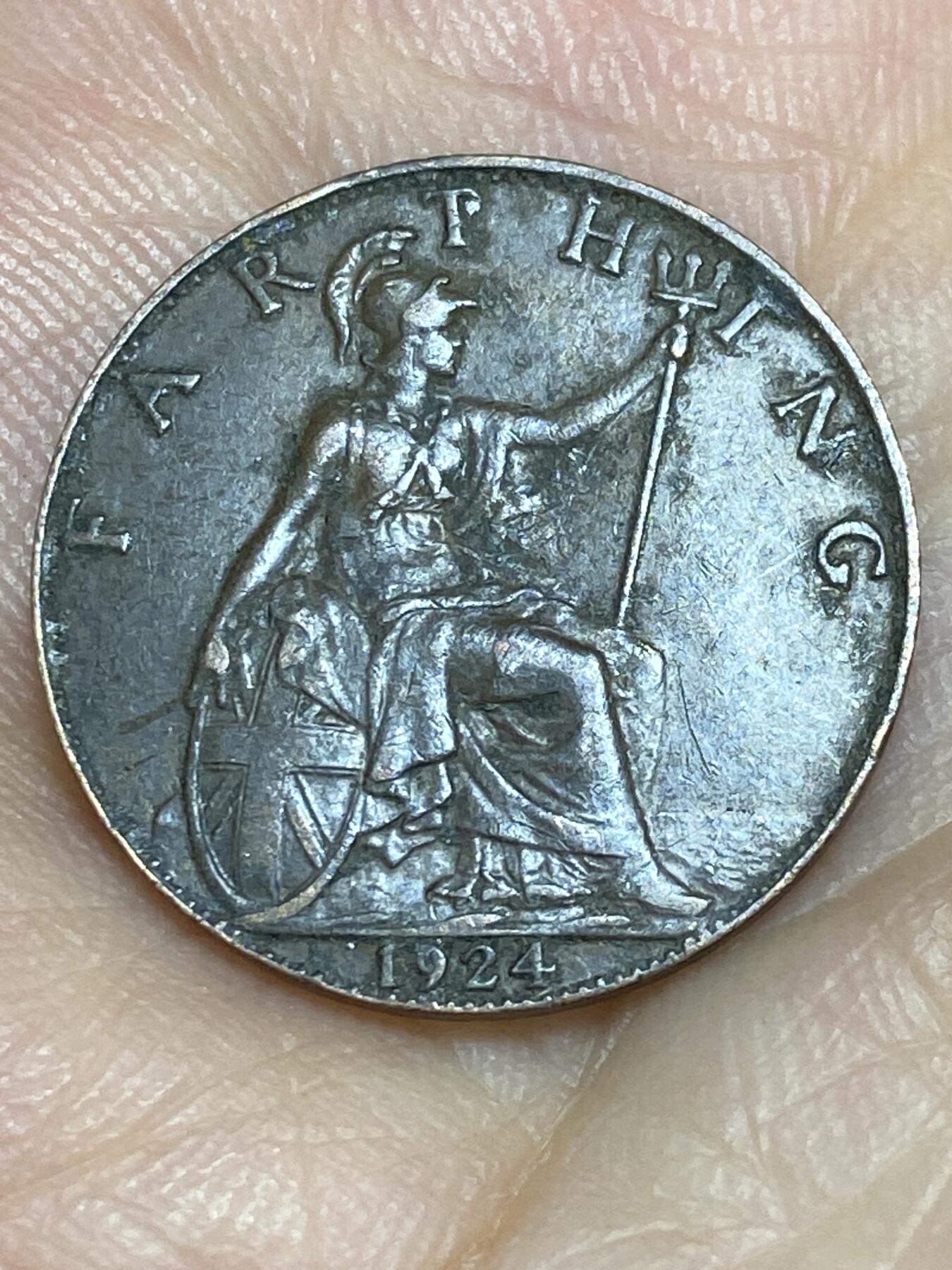 2025年第六十四场(总第九十场）外国好品散币(免佣金) 英国🇬🇧1924年1法新(乔治五世第二版)