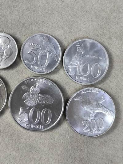 外币收藏 印度尼西亚硬币六枚一套全