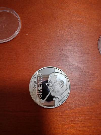 长老汇蛇年精选第二十场拍卖 2003比利时侦探小说家西默农10欧元精制银币