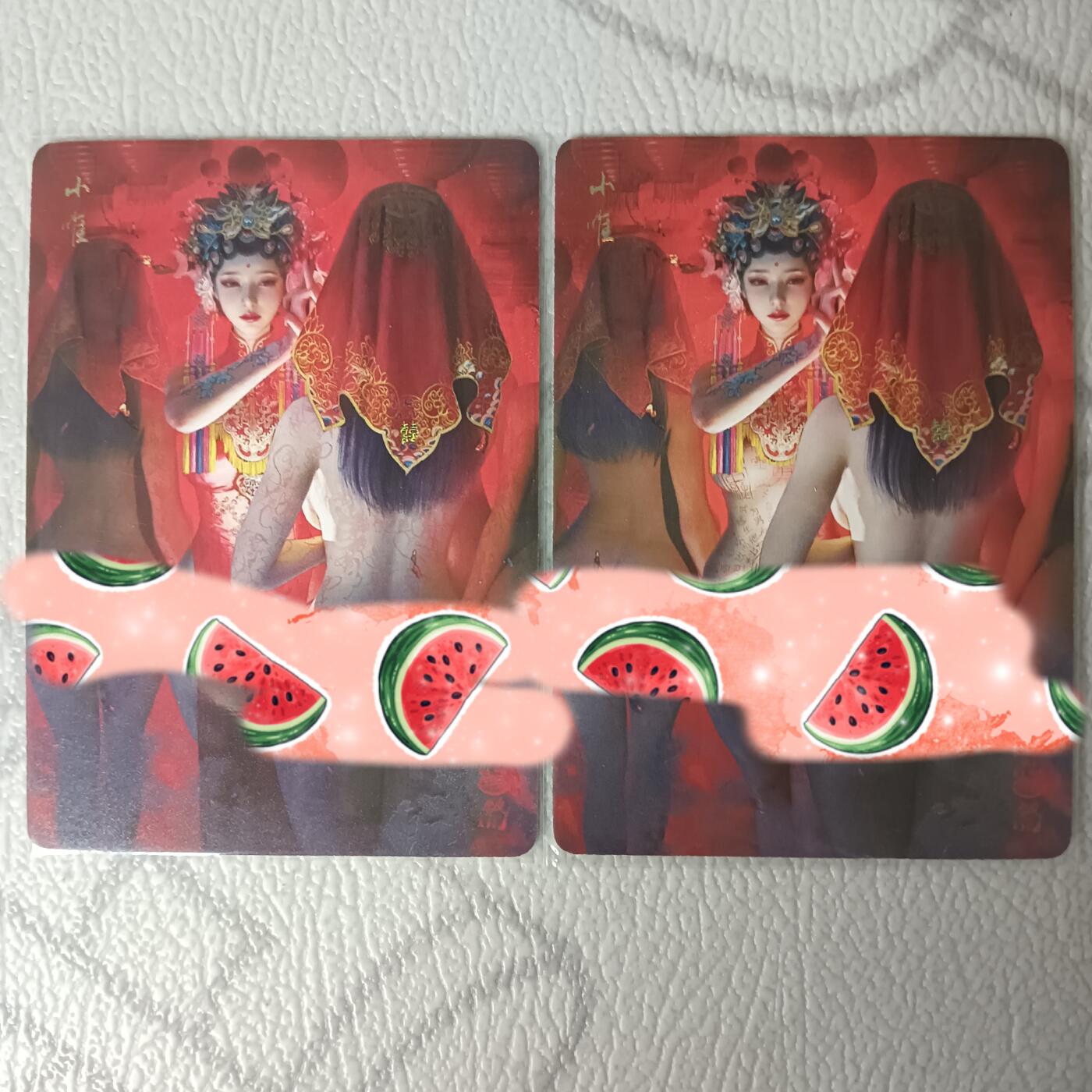 花开卡拍第30期（7月13号周日截拍，品控勿拍!!!拍品不寄存，运费5元，自制卡难免瑕疵，可能存在轻微撞角爆边等出厂瑕疵，品控介意勿拍！） 燎原 妖姬传 小唯双服饰 幻彩普卡