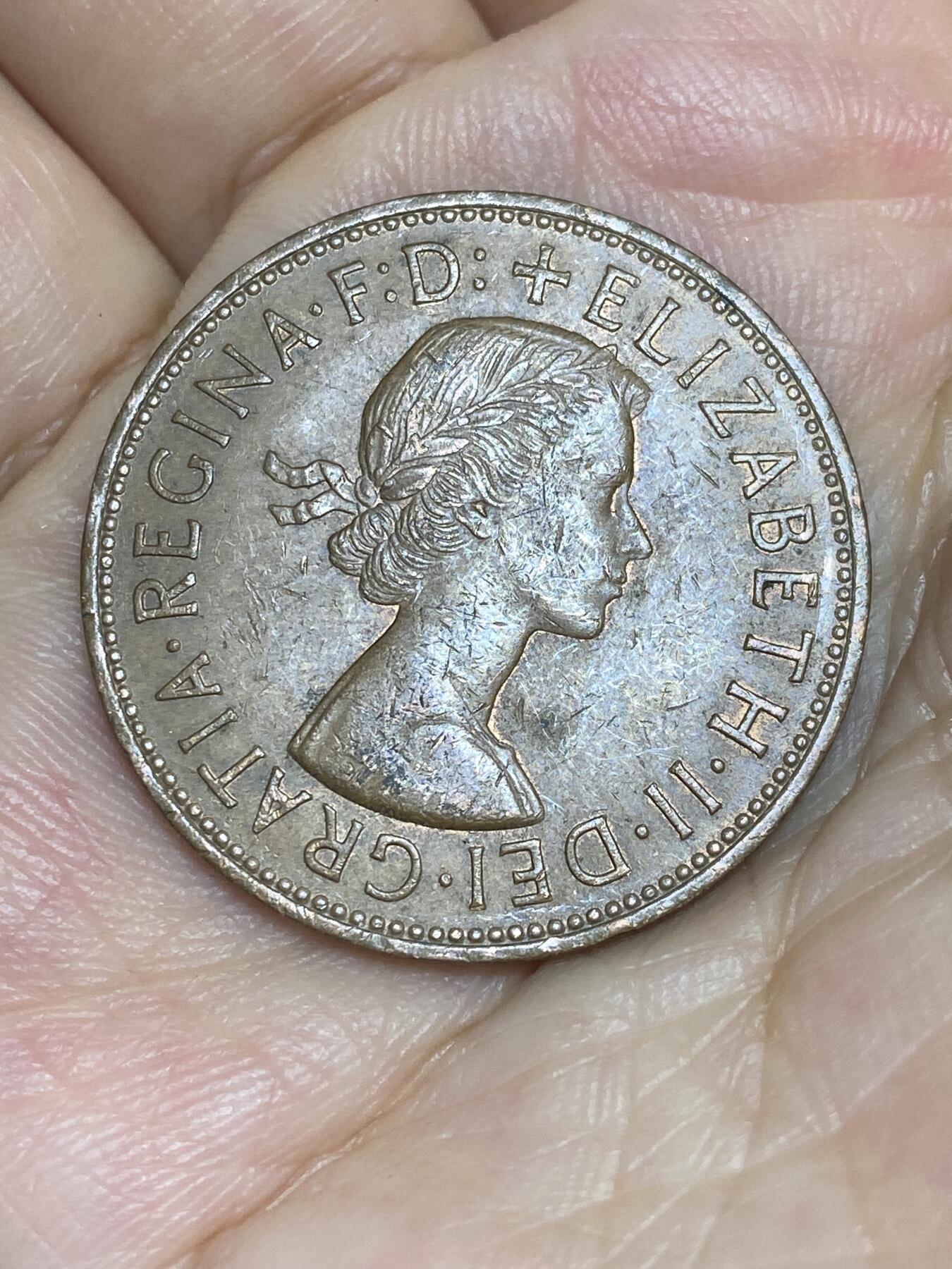 2025年第六十四场(总第九十场）外国好品散币(免佣金) 英国🇬🇧1966年1便士(伊丽莎白二世青年桂冠)