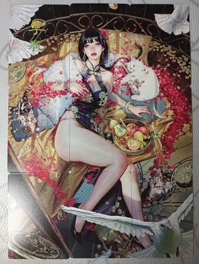 花开卡拍第30期（7月13号周日截拍，品控勿拍!!!拍品不寄存，运费5元，自制卡难免瑕疵，可能存在轻微撞角爆边等出厂瑕疵，品控介意勿拍！） - 燎原焱卡文化刷子妖姬传李瓶儿九拼