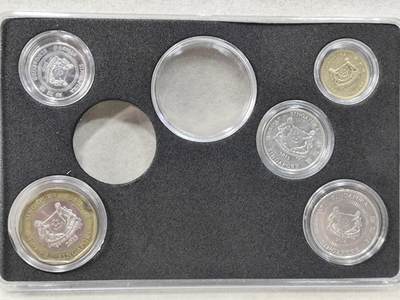 外币收藏 新加坡新版硬币五枚一套