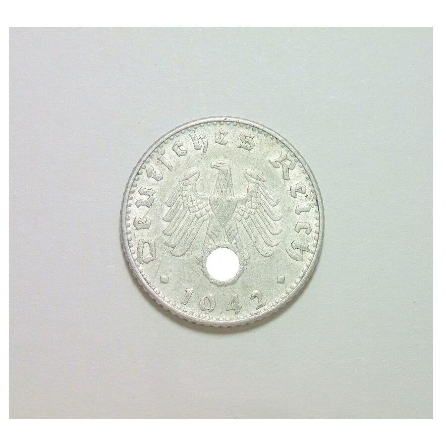 德国第三帝国1942年B版50芬尼 爽品