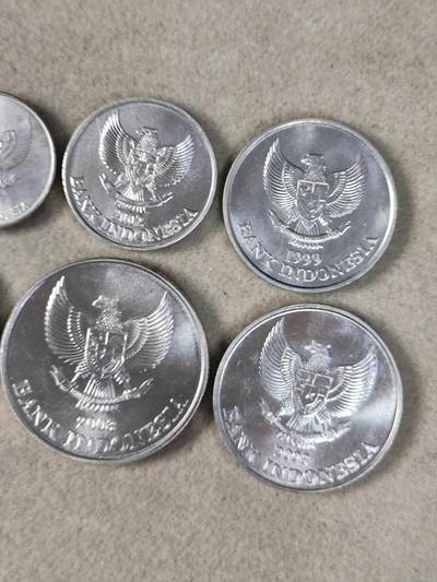 外币收藏 印度尼西亚硬币六枚一套全