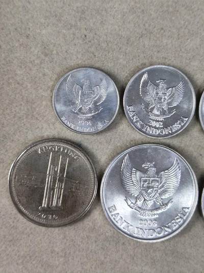外币收藏 印度尼西亚硬币六枚一套全