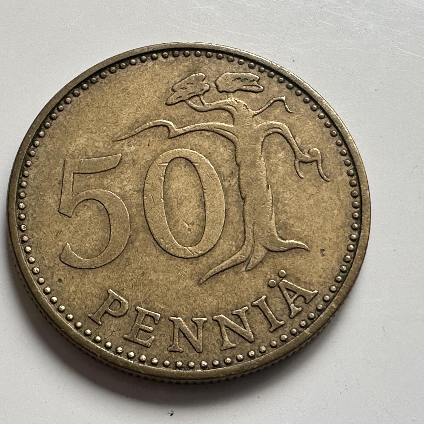 🌹外币初藏🌹🐯2025年第75场  每周二四六晚8️⃣点 接代拍 芬兰1975年50芬尼