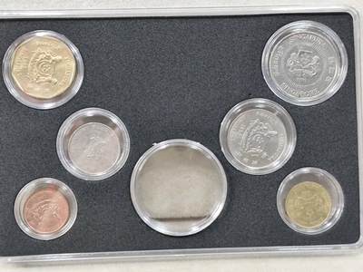 外币收藏 新加坡花卉版硬币六枚一套