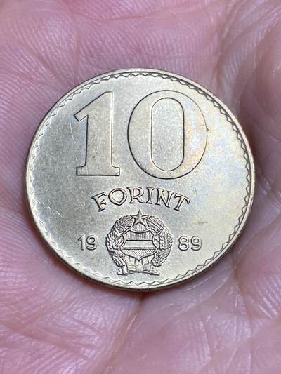 2025年第六十四场(总第九十场）外国好品散币(免佣金) - 好品–匈牙利🇭🇺1989年10福林(后期铝青铜材质，所小尺寸版)
