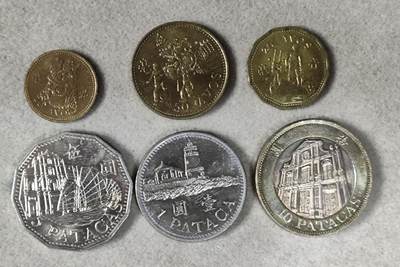 外币收藏 90年代澳门硬币一套一