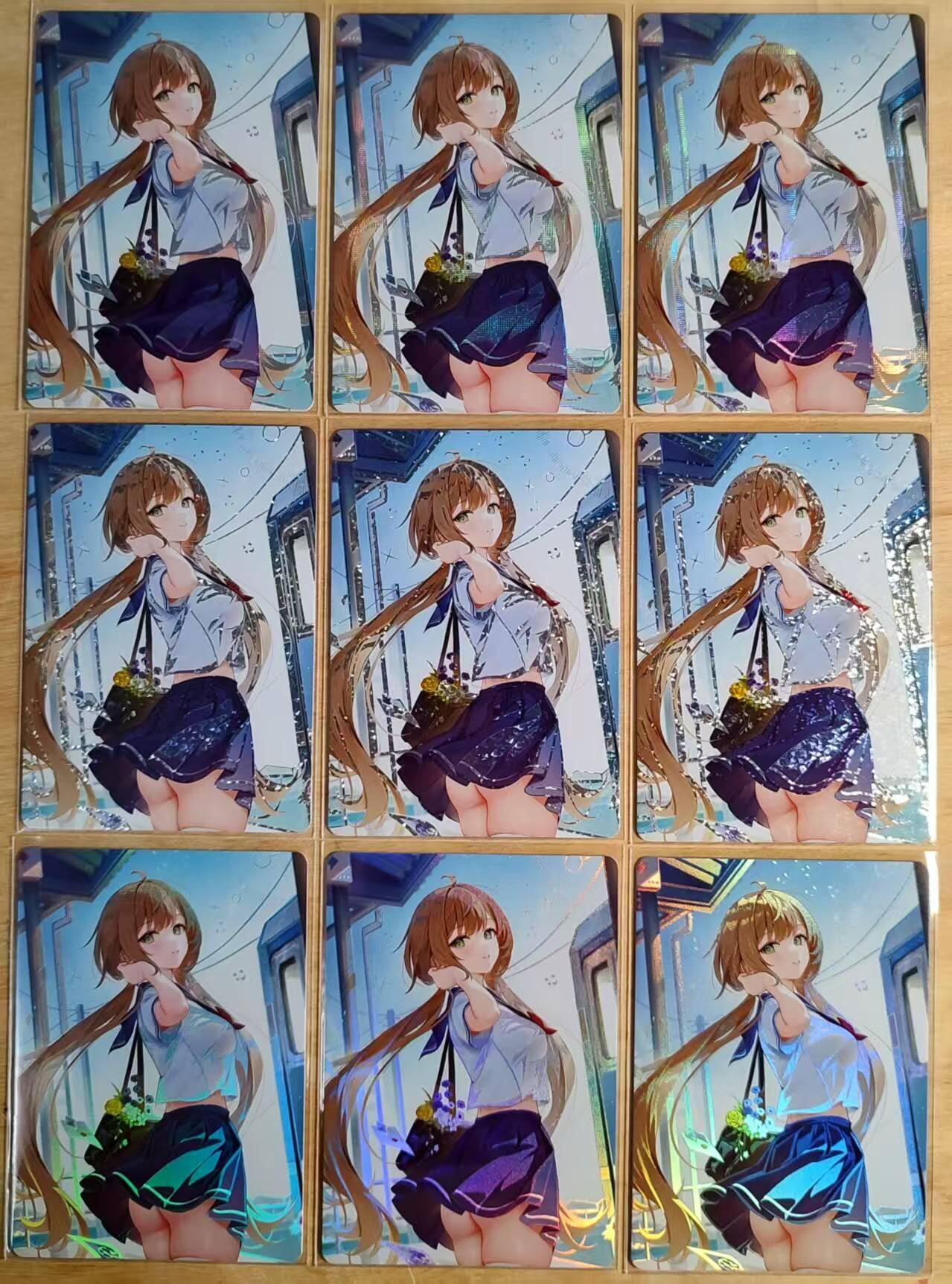 龙虎卡牌第四五场 （无佣金，满120包邮，欢迎送拍） 磨砂彩闪+钻闪+纱布闪 三闪纹 鸡腿卡牌 福利特藏卡9宫 卡背特藏