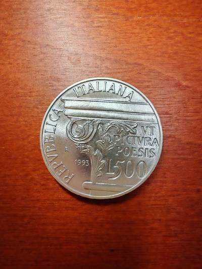 长老汇蛇年精选第二十场拍卖 1993意大利诗人贺拉斯逝世2000年500里拉银币