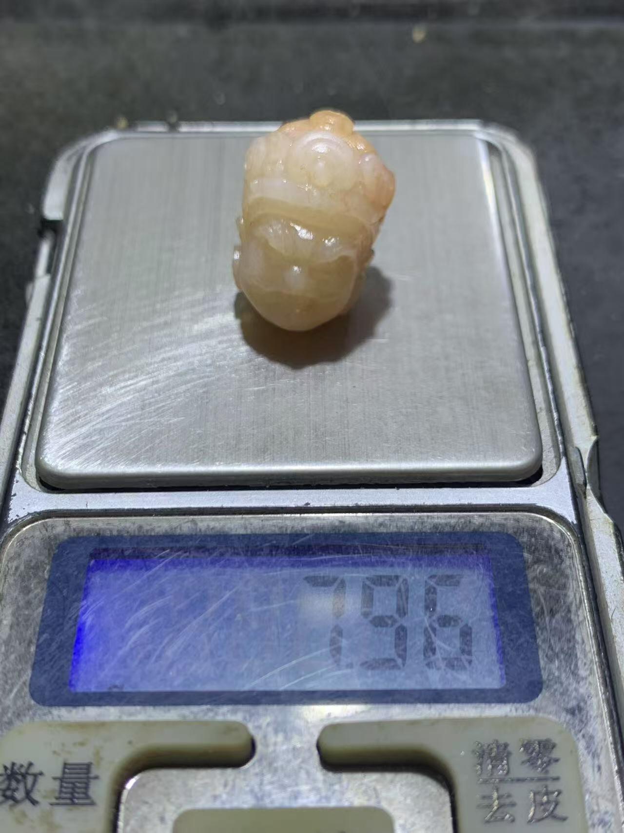 放福利！精美天然俏色朱砂点阿拉善玛瑙手工雕刻大黑天黄财神珠子