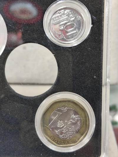 外币收藏 新加坡新版硬币五枚一套