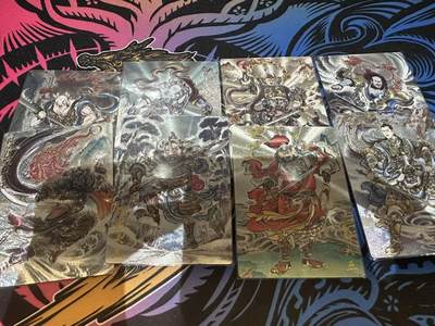 秋萤阁第7期 (7月12日周六晚上23点截拍，欢迎竞拍)  - 卡德曼 武韵红颜 西游礼盒10 画师：贾志鹏 粗闪 裸卡一套 8张