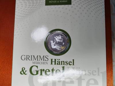 长老汇蛇年精选第二十场拍卖 2014德国格林童话之韩赛尔和格雷塔10欧元银币卡装+邮币封