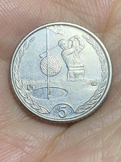 2025年第六十四场(总第九十场）外国好品散币(免佣金) - 英属马恩岛🇮🇲1999年5便士(伊丽莎白二世老年，PM AB标，关门年仅发行2年)