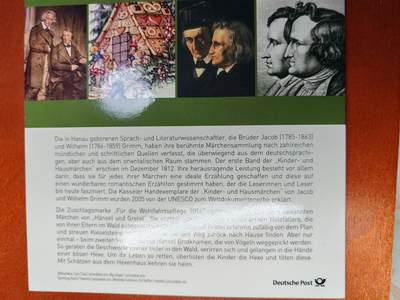 长老汇蛇年精选第二十场拍卖 2014德国格林童话之韩赛尔和格雷塔10欧元银币卡装+邮币封