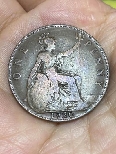 2025年第六十四场(总第九十场）外国好品散币(免佣金) - 英国🇬🇧1920年1便士(乔治五世时期，第一版)