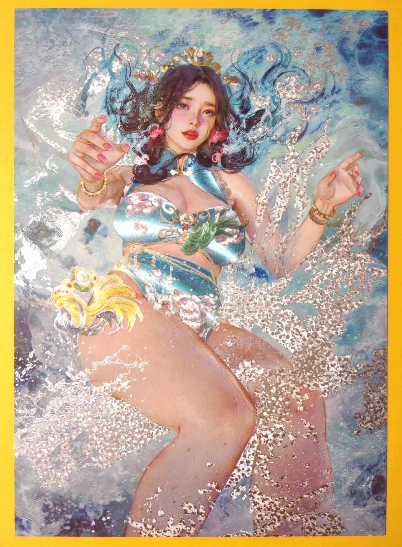 趣卡卡拍No.13期（无佣金免手续费，分享成交有奖） 【A4粗闪】焱卡文化-刷子 人间传 小乔编号A4粗闪（编号0086）