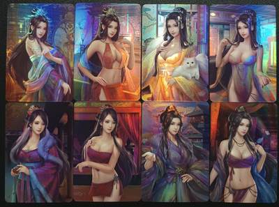 天玑星卡拍第一百零四期《7.14周一截拍》持续收拍收评中 满赠卡需备注 - 宁缺卡牌 赵飞燕+赵合德+周娥皇+周女英 粗闪 八张