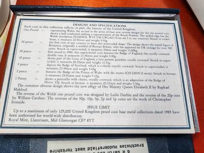 长老汇蛇年精选第二十场拍卖  1985英国年度钱币套币7枚精制币，含造币厂章