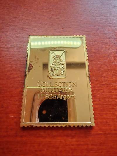 长老汇蛇年精选第二十场拍卖  1940瑞士珍邮镀金银邮票，32.12克，925银