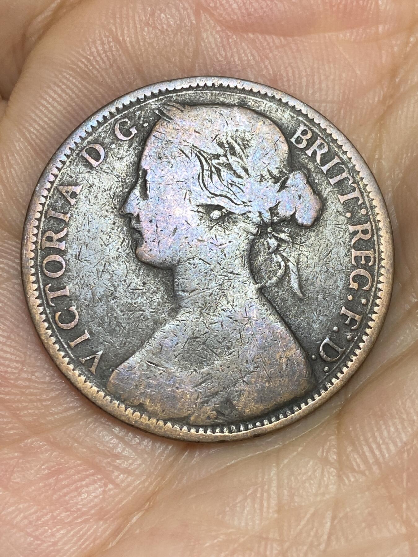 2025年第六十四场(总第九十场）外国好品散币(免佣金) 英国🇬🇧1861年1便士(维多利亚女王时期，第二版)
