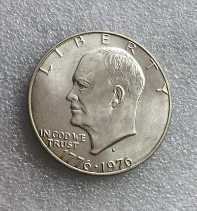 世界钱币专场拍卖 - 原光 1976年美国艾森豪威尔1美元银币 24.2克