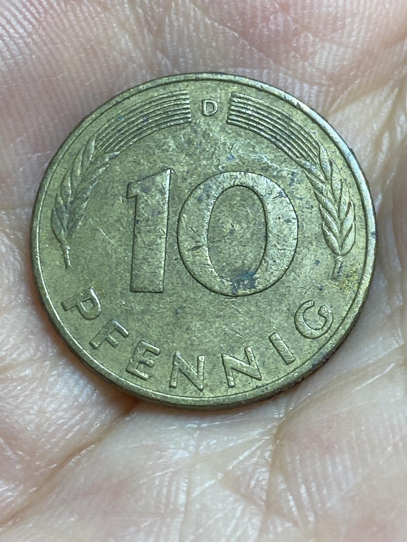 2025年第六十四场(总第九十场）外国好品散币(免佣金) 德国🇩🇪1976年10芬尼（D标慕尼黑造）