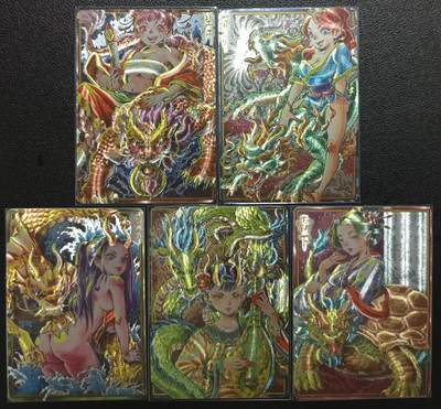 天玑星卡拍第一百零四期《7.14周一截拍》持续收拍收评中 满赠卡需备注 - 卡萃 九龙奇谭之龙九子 狴犴+蒲牢+螭吻+囚牛+霸下 五张